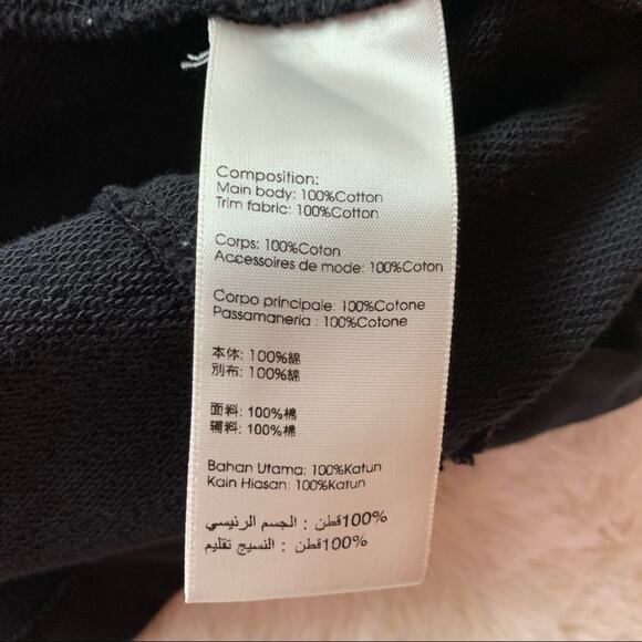 3.1 Phillip Lim black sweatshirt style tunic dress size Extra Small XS - Picture 8 of 14